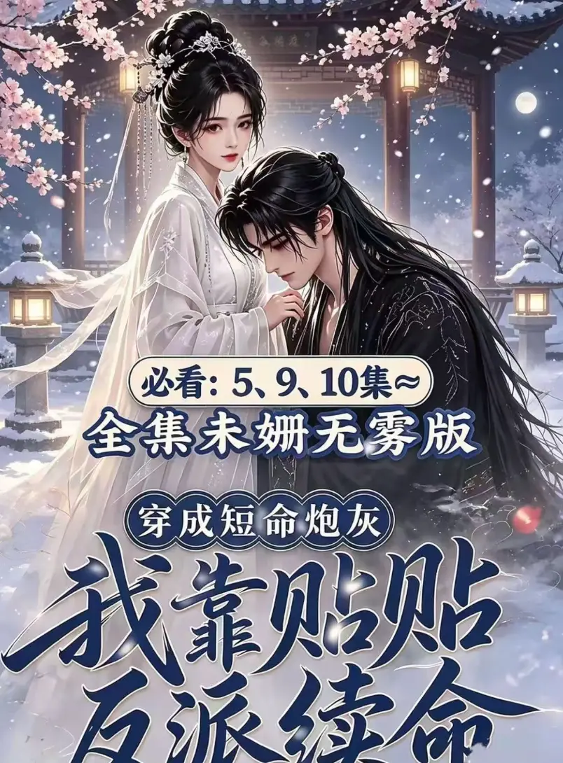 AI漫剧黄果版《穿成短命炮灰，我靠贴贴反派续命》去雾全集完整版免费观看-穿书炮灰抱对腿续命套路全解锁-反派怀里贴贴剧情高甜在线看